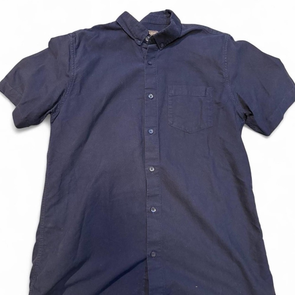 Primark Dark Blue Casual Button Down Shirt